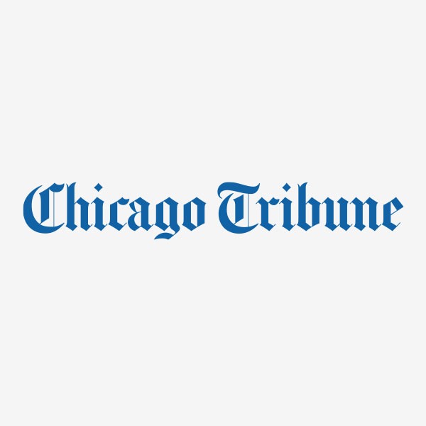 Chicago Tribune blue text logo
